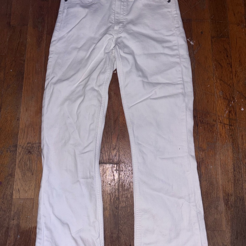 White Denim Pants